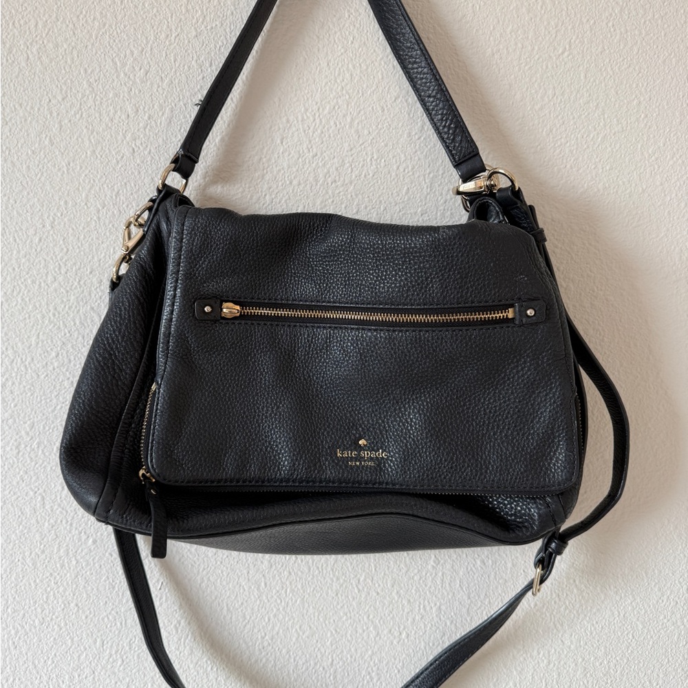 Kate Spade Black Leather Shoulder Bag